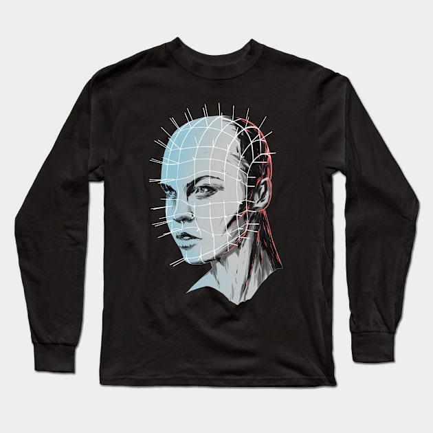 hellraiser girl / lady pinhead Long Sleeve T-Shirt by Kotolevskiy